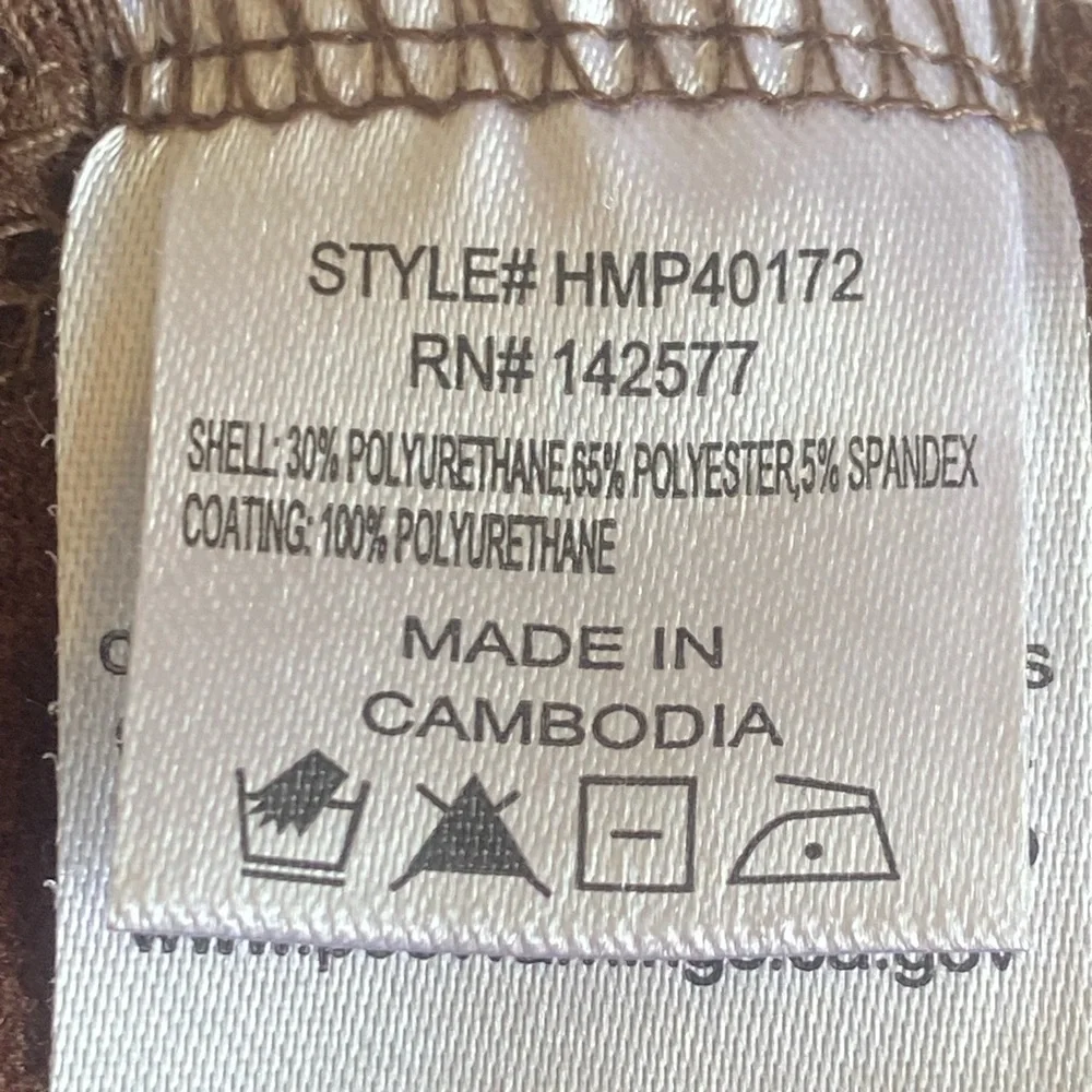 Haute Monde Chocolate Skinny Leather Pants‎